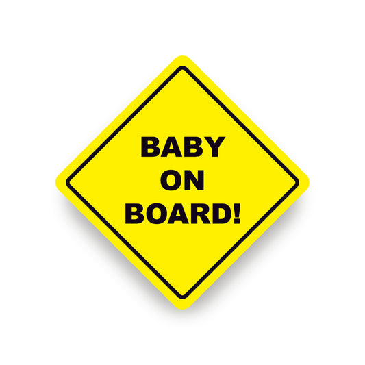 Baby on Board Vehicle warning safety bumper sticker Sign for car or vehicle windows