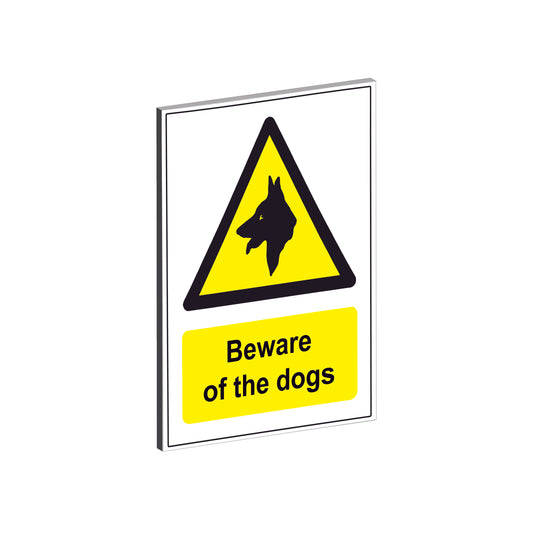 BEWARE OF THE DOGS SAFETY WARNING HARD BACKED SIGNS 3mm for walls doors gates