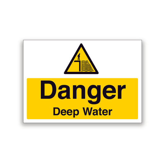Danger Deep Water Warning Sign