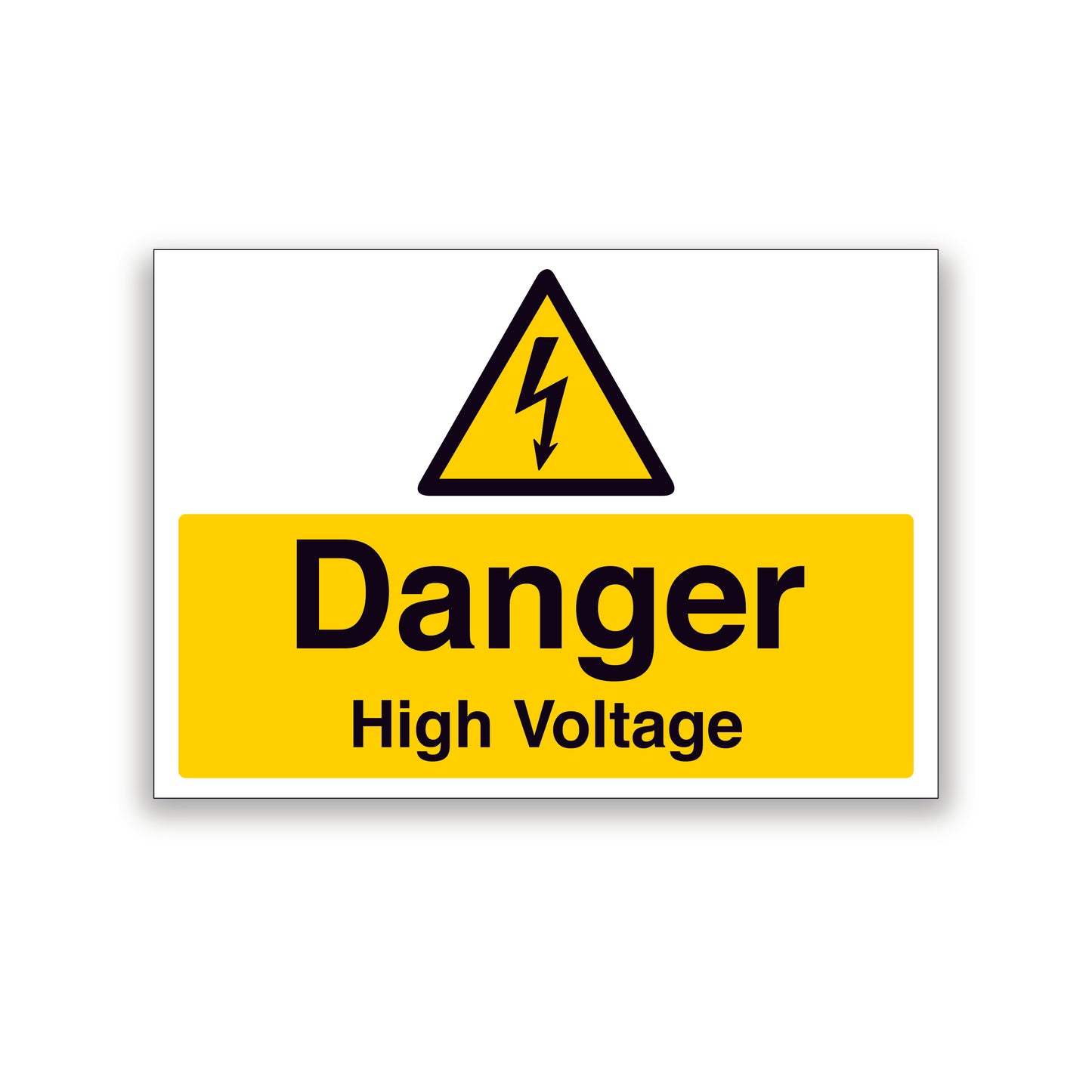 Danger High Voltage Warning Sign