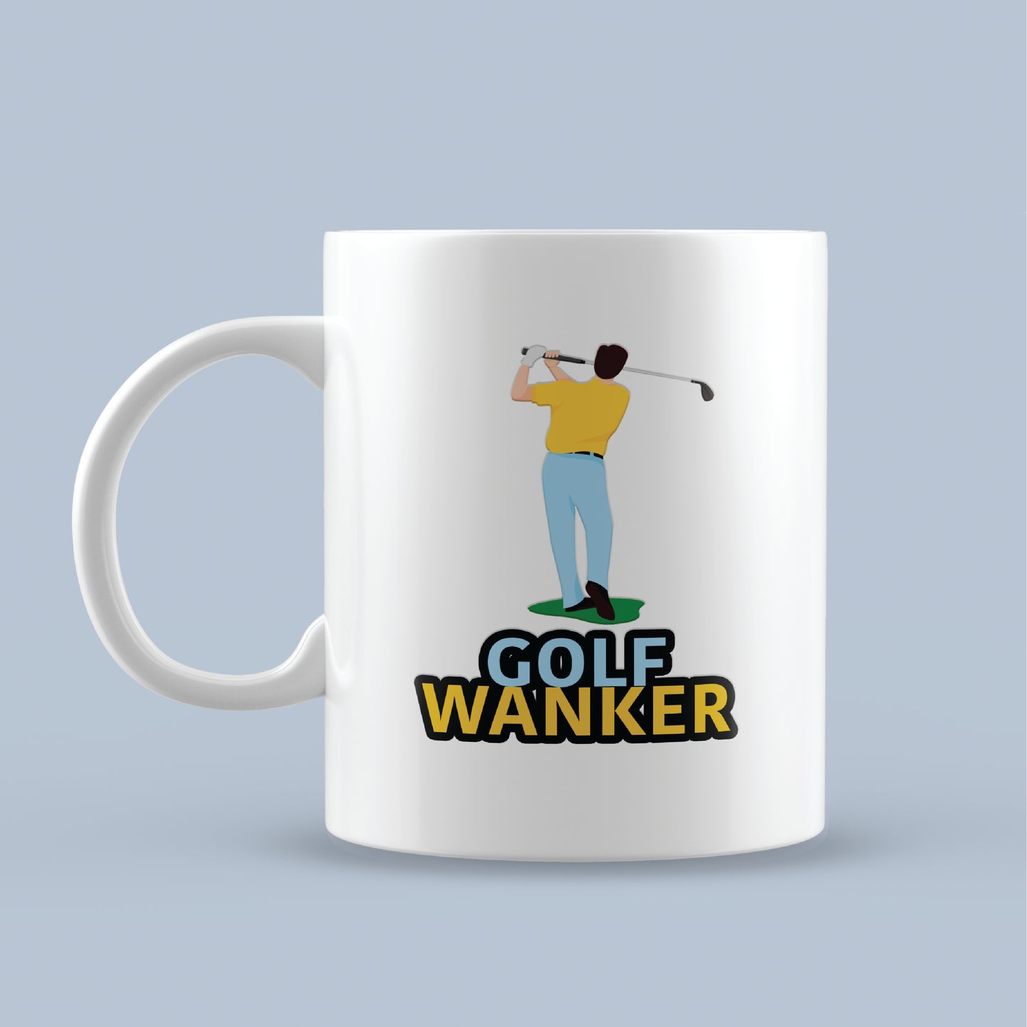 Golf wanker funny novelty golf mug ideal for gifts or presents