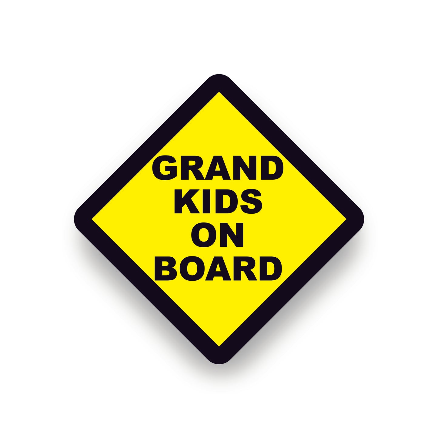 GRANDKIDS ON BOARD WARNING SAFETY STICKER Sign Car Vinyl vehicle windows