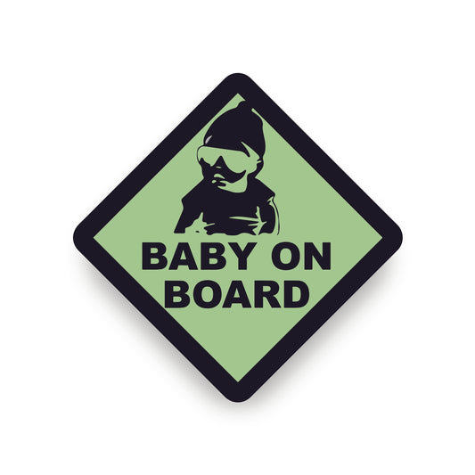 Hangover BABY ON BOARD WARNING SAFETY BUMPER STICKER Sign Car Vinyl vehicle windows