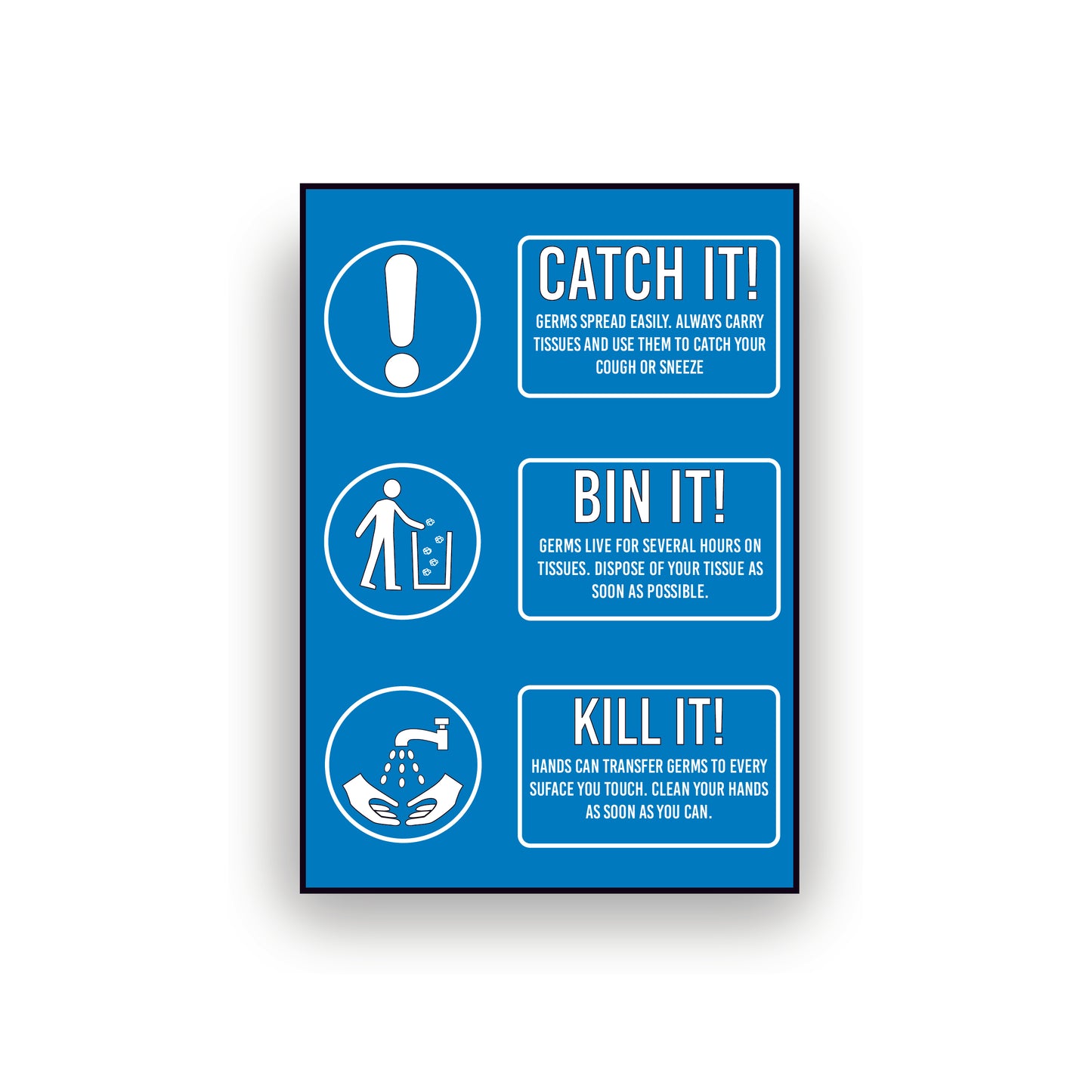 PREVENT THE SPREAD OF THE VIRUS, ANTI VIRUS WARNING STICKER SIGN SHOP SIGNAGE