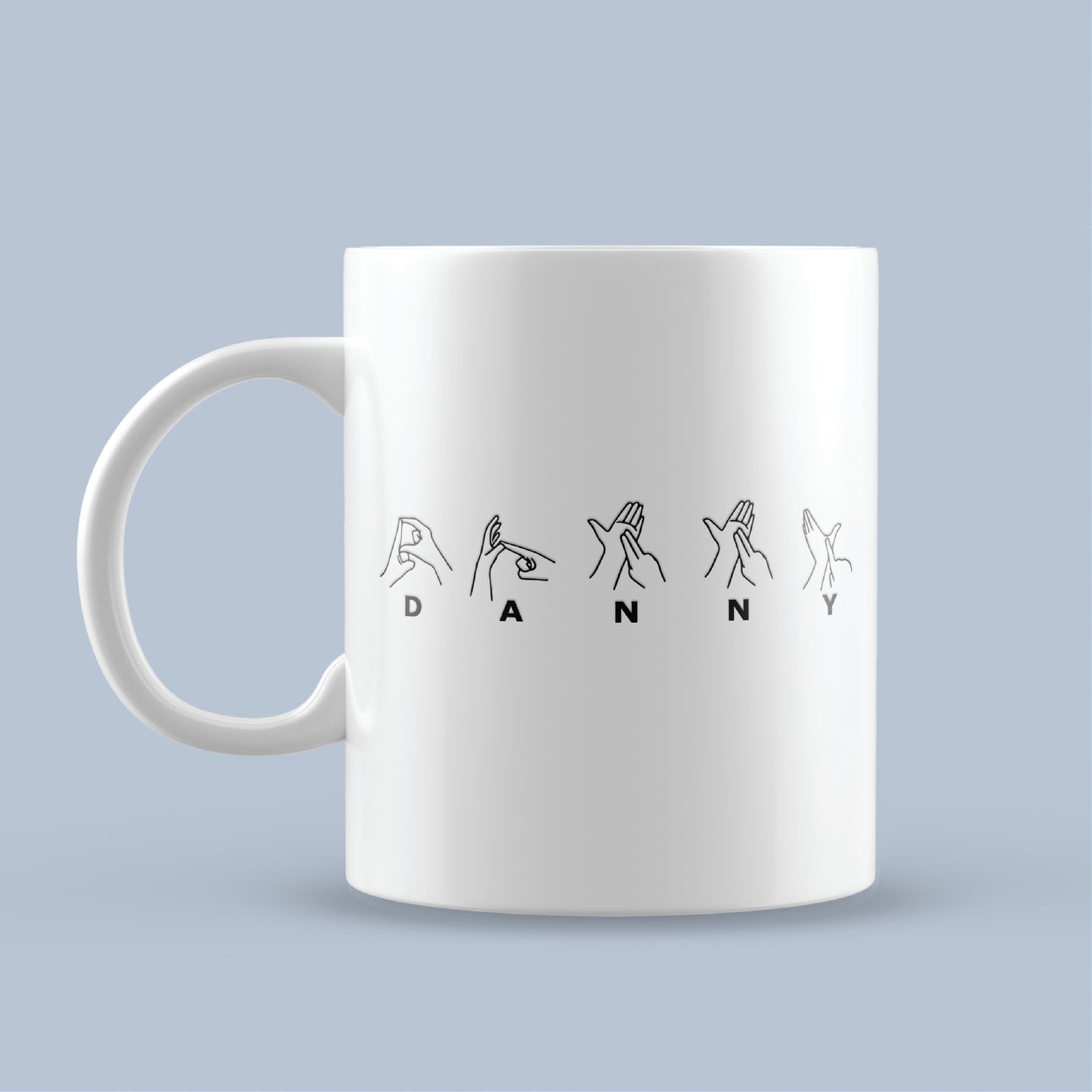 Personalised BSL British Sign Language 11oz Mug