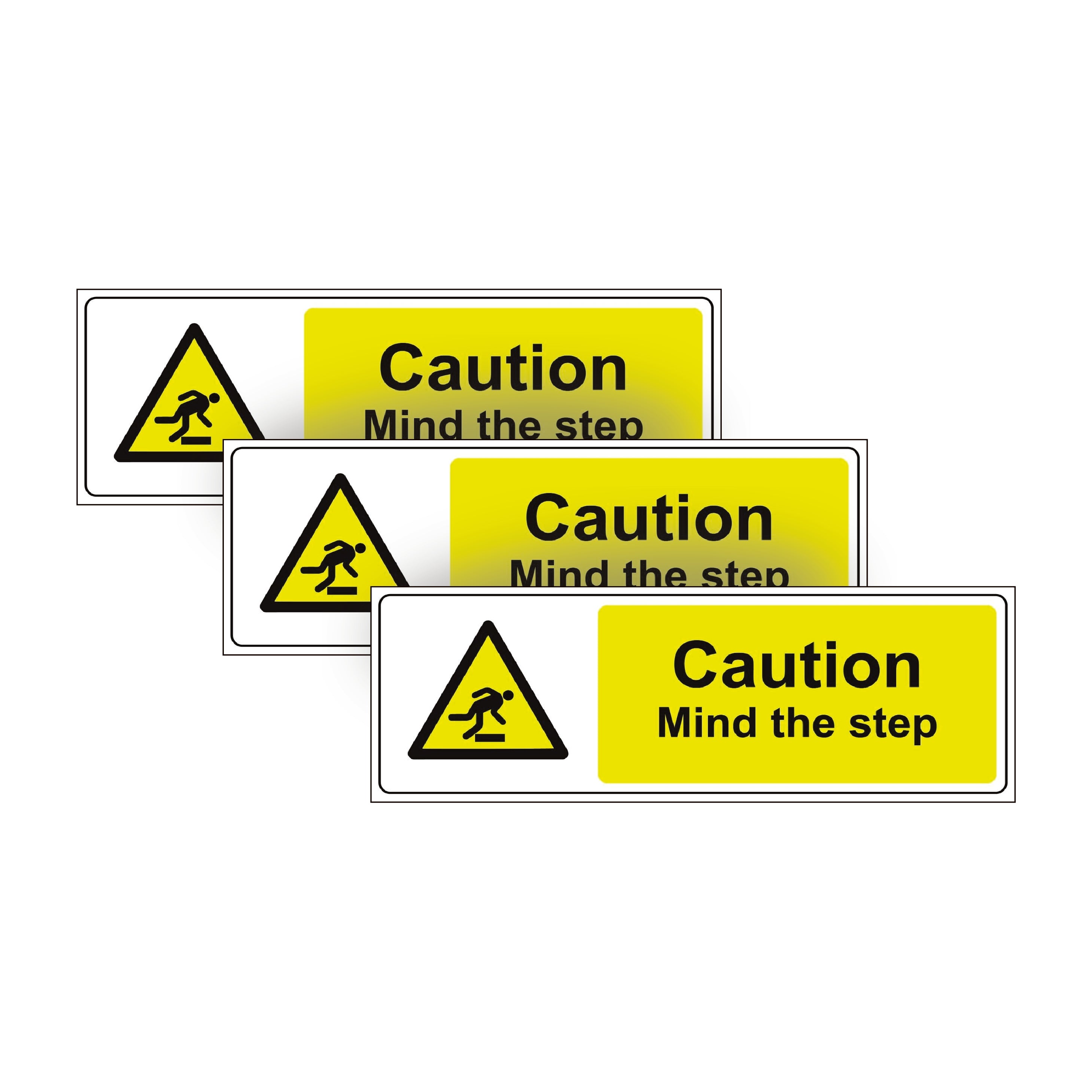 Caution Mind the Step WARNING SAFETY STICKERS Signs for Doors, walls W ...