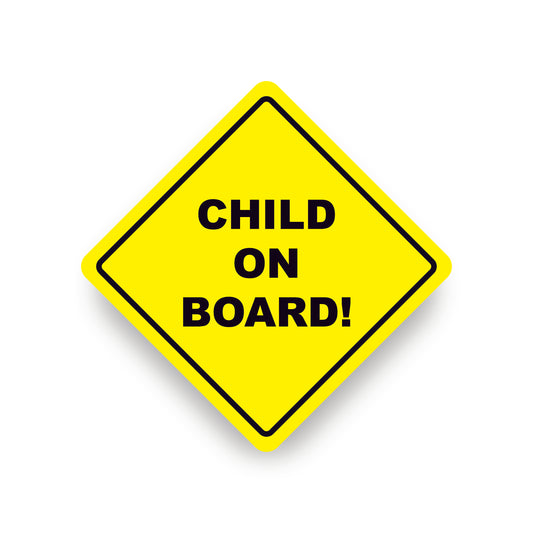 Child on board vehicle warning safety stickers sign for car or vehicles