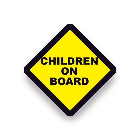 Children on board vehicle warning safety vinyl sticker for car or vehicles