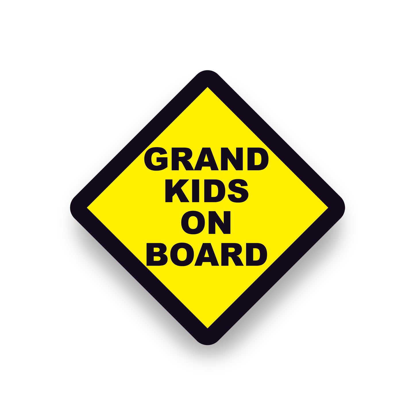 GRANDKIDS ON BOARD WARNING SAFETY STICKER Sign Car Vinyl vehicle windows